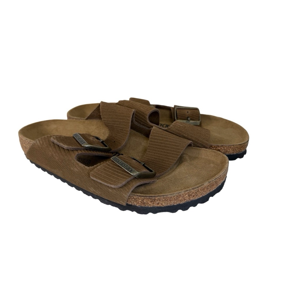 Birkenstock Arizona sandal Dark Tea Corduroy Suede Size 7 Women's No Box - Picture 3 of 6